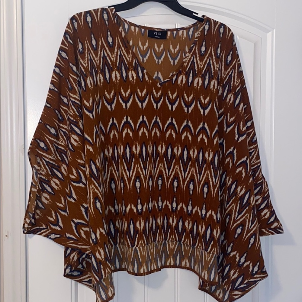 Vici Poncho Blouse